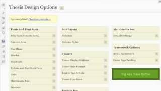 Using Thesis Theme Post Editor