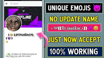 How To Create Unique Emoji Name Facebook Account| Bubble Emoji Name Facebook| emoji Fb