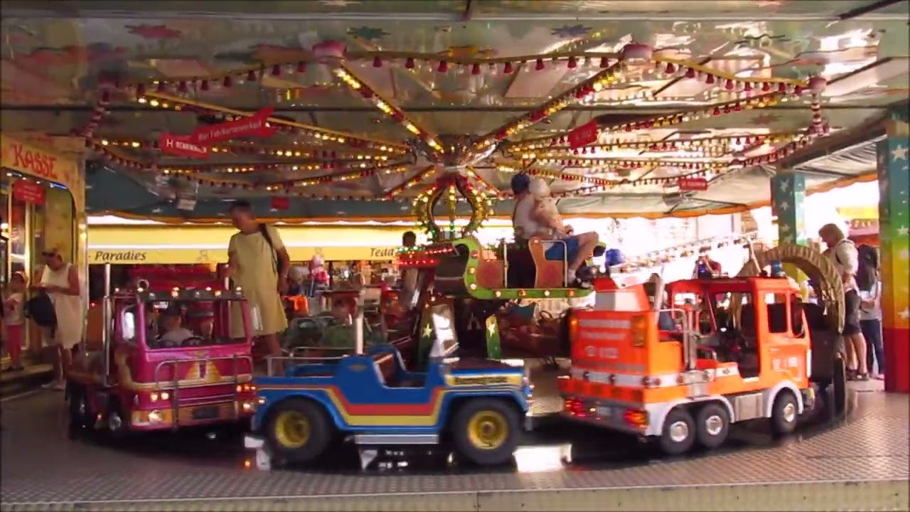 Kinderkarussell "Abenteuerfahrt" - Feuerstein @ Frankfurter Mainfest 2022 (Offride)