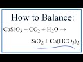 Balancing Chemical Equations Concepts