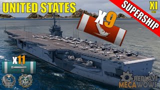 SUPERSHIP United States 9 Kills & 198k Damage | World of Warships Gameplay
