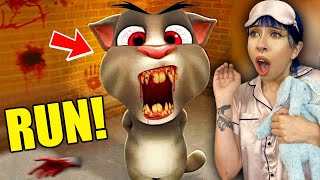 Testing The CREEPY TALKING TOM App for the First Time! screenshot 4