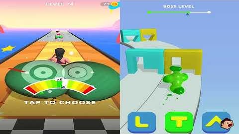Twerk Race 3D | Blob Shifter 3D - All Level Gameplay Android,iOS - WORLD CUP GAME