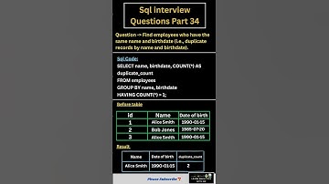 SQL Interview Questions Part 34: Find Duplicate Records 💖✨#sql #interviewquery
