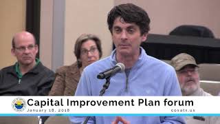 Capital Improvement Plan forum 1-18-18