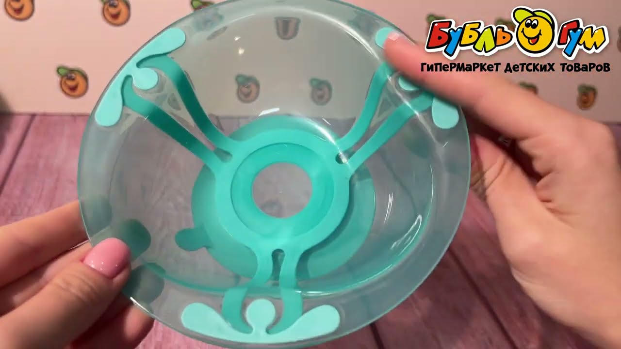 Тарелка Kidfinity глубокая на присосе зеленая 300мл с 4мес