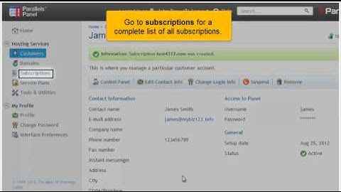 How to create and manage subscriptions in Plesk 11