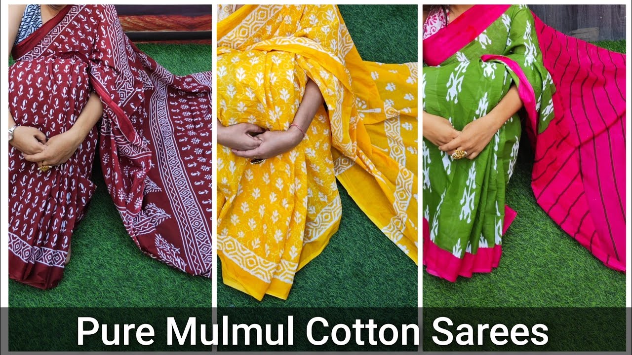 New Arrival Cotton Mulmul Sarees | Only 480 |  Wholesale Available 
