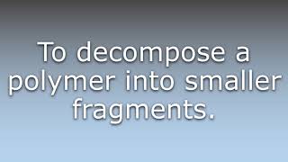 What does Depolymerize mean