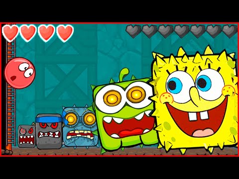 Red Ball 4 Om Nom Mod Vs Boss Volume 1 3 5 All Level Красный шарик 4 мод на ам няма 