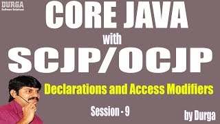 Core Java With OCJP/SCJP: Declarations and Access Modifiers Part-9||  static modifier