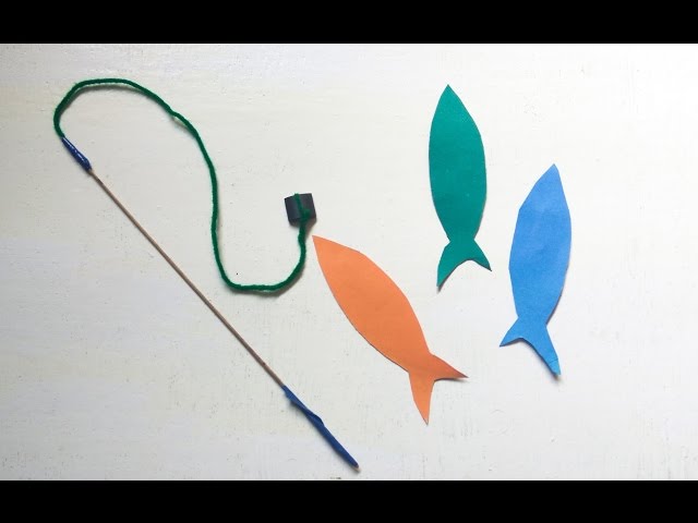 DIY Magnetic Fishing Game For Kids 