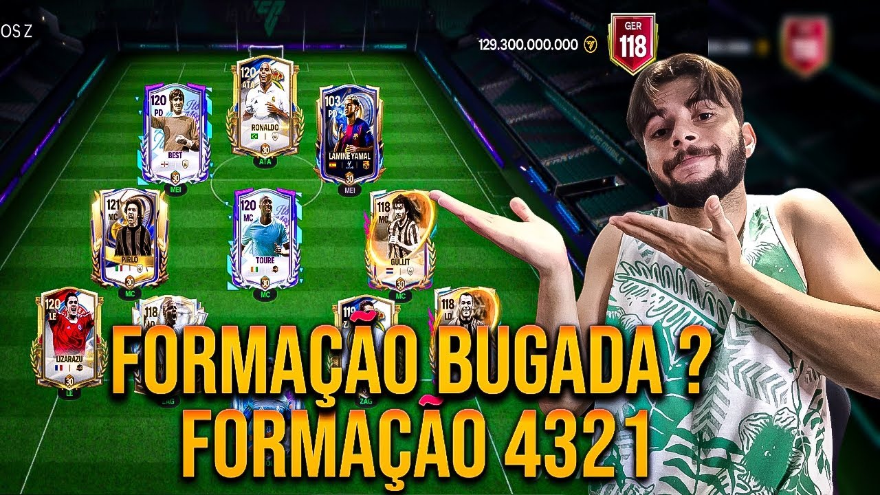 MUITO BOA 🔥 TESTEI A FORMAÇÃO 4321 NO FC MOBILE 26 