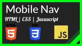 How To Build A Mobile Friendly Navigation Menu (HTML, CSS, Javascript)