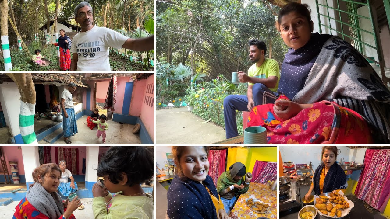 গ্রামের বাড়ি এসে"🏠🌴রাতটা খুব বাজে ভবে কেটেছে"😔😢