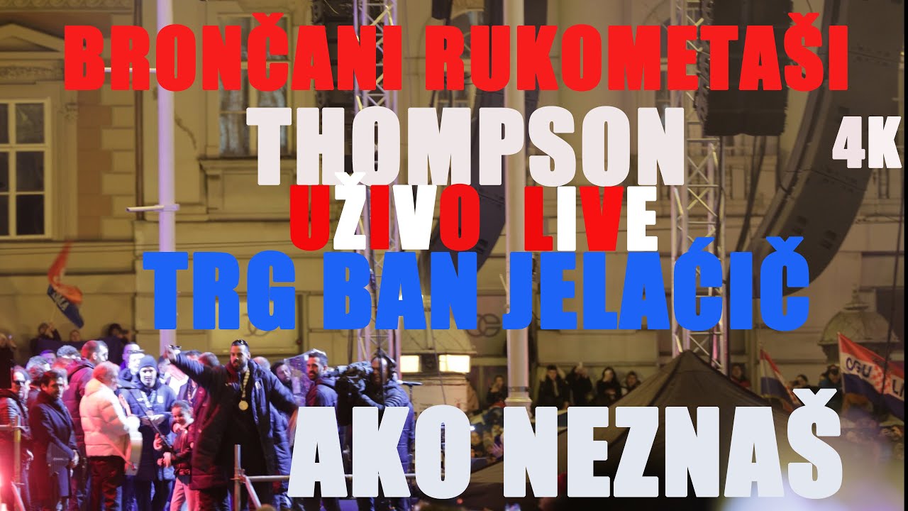 Rukometaši & Thompson uživo na Trgu: Ako neznaš šta je bilo