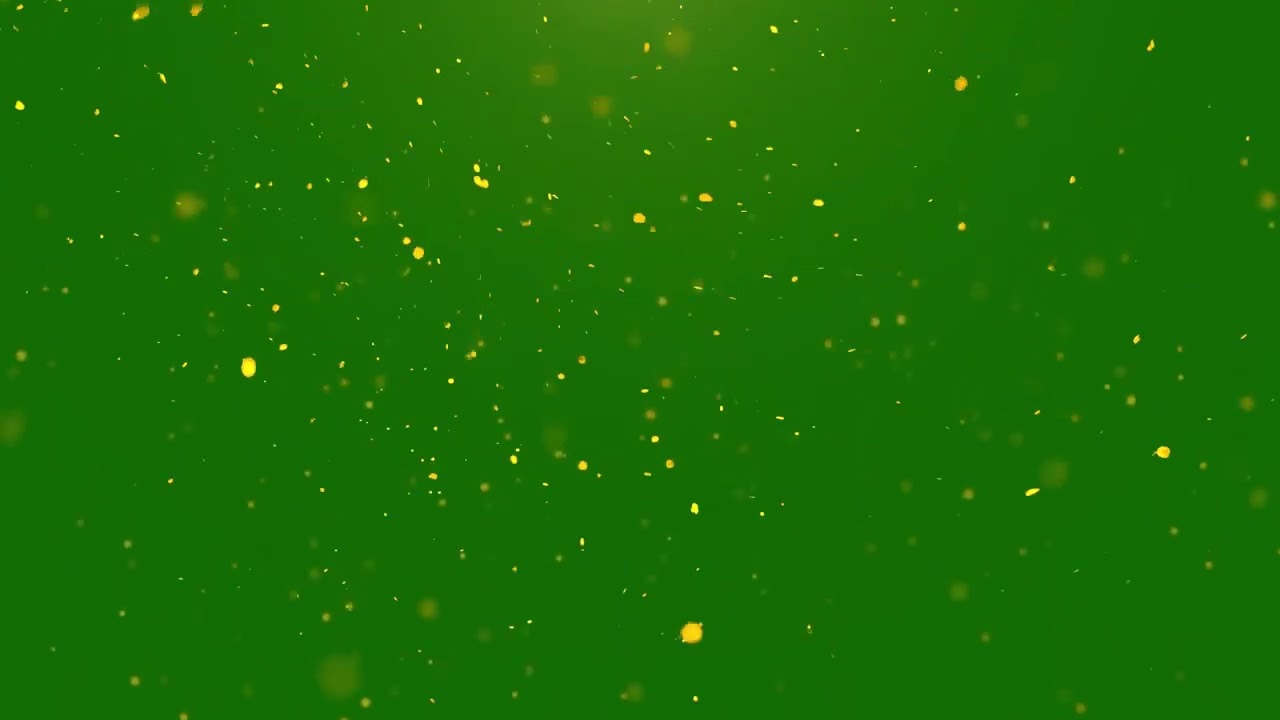 Gold Dust Particles Green Screen | Sparkling Video Effects