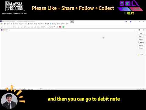 📄 SQL Accounting Tutorial: How to Issue a Sales Debit Note