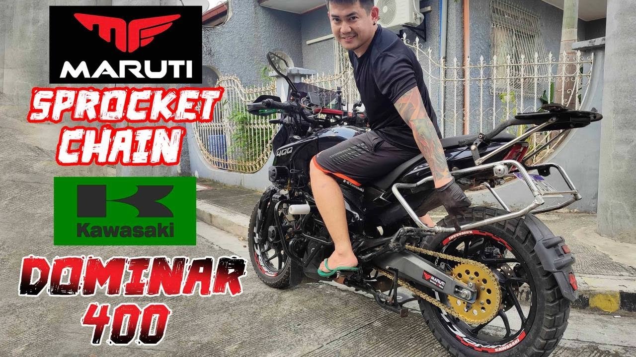 KAWASAKI DOMINAR 400 with Maruti Sprocket and Chain 15T/44T