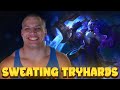 TYLER1 vs SWEATING TRYHARDS | DOPA DOOOWN | TOP GAP GOD CARRY 1V9