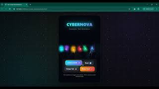 Comet Tail Text Animation | Particle Trail Effect with HTML CSS JS Profile