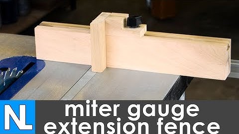 How to make a miter gauge extension fence | woodworking in the garage