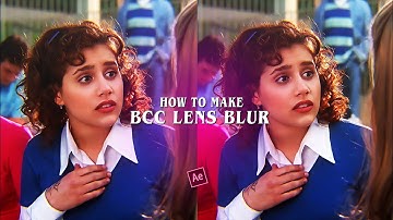 how to make bcc blur | after effects