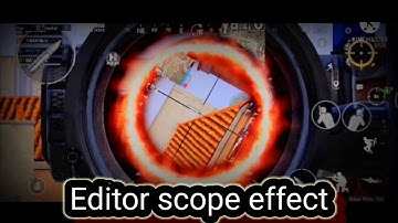 HOW TO MAKE KINEMASTER scope effect in kinemaster / bgmi edit / glowing scope effect in kinemaster