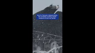 Plymouth Rocked  By Powerful Nor'easter