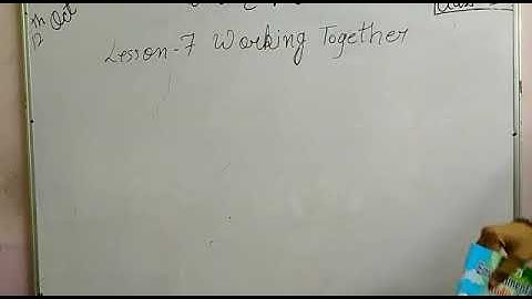 CLASS 1 EVS CHP 7. WORKING TOGETHER #mittsure