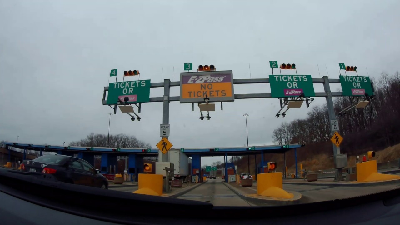 New Stanton, PA Interchange outbound high mast streetlights YouTube