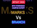 BITSAT Counseling 2026 Expected Marks vs Branch | Bits Hyderabad Campus Cutoff #bitsat2026 #cutoff