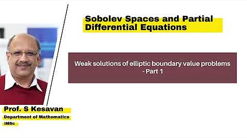 Weak solutions of elliptic boundary value problems - Part 1