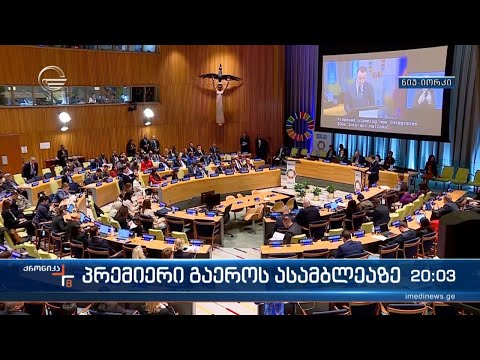 პრემიერი გაეროს ასამბლეაზე