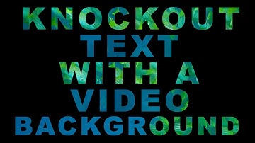 Knockout Text With a Video Background using HTML and CSS