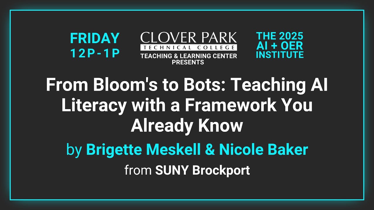 ⁣From Bloom's to Bots: Teaching AI Literacy with a Framework You Already Know