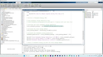 Demand Response & Renewable Energy - MATLAB Code Tutorial
