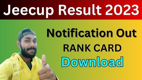 Jeecup Result 2023 Notification Out | UP Polytechnic Result 2023 | Jeecup Result 2023 kaise dekhen