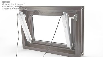 How to mount linear actuators on windows? / STEP BY STEP / Application of automatic window opener