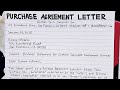 How To Write A Purchase Agreement Letter Step by Step Guide | Writing Practices