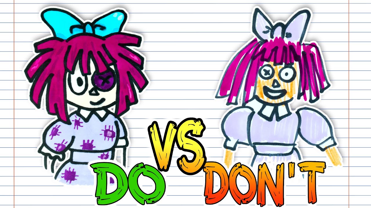Creepy and Cute Ragatha Do vs Don't Drawing Tutorial with The Amazing ...