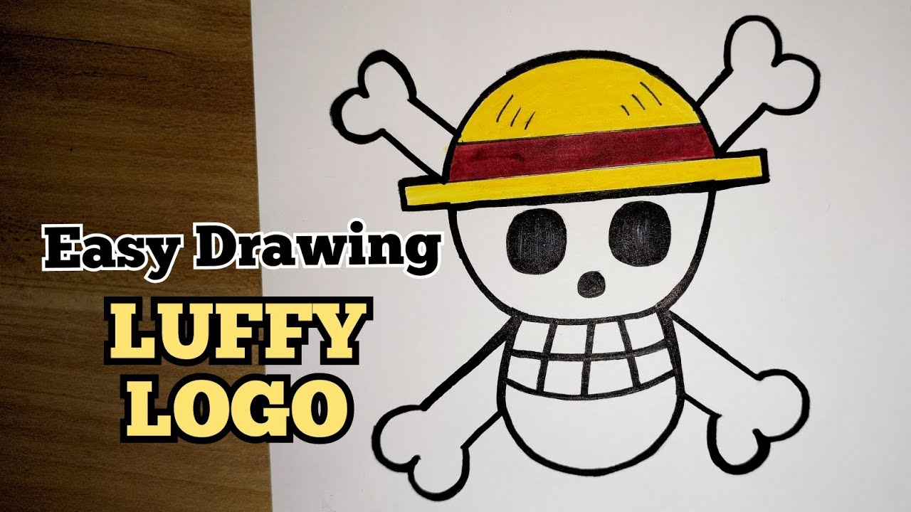 How To Draw One Piece Luffy Logo (Real-Time Drawing) | One Piece | # ...