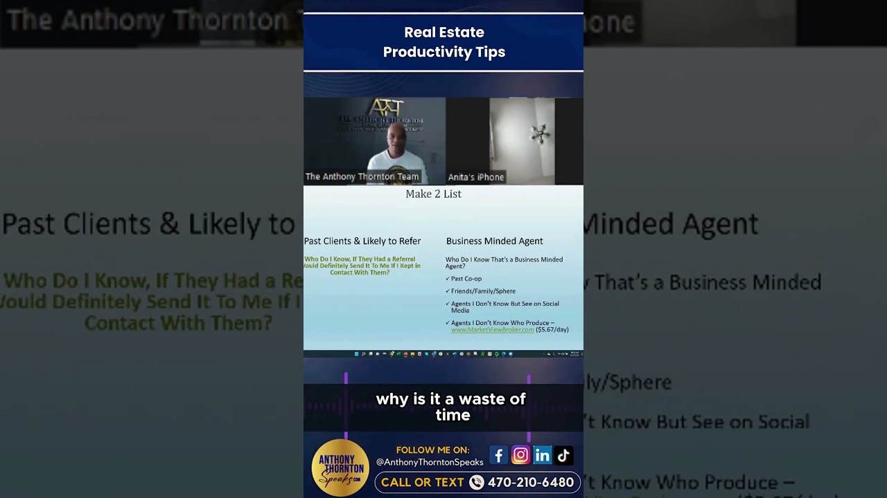 Real Estate Productivity Tips