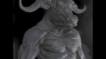 Organic Modelling in ZBrush - Full Character Minotaur Tutorial part 7