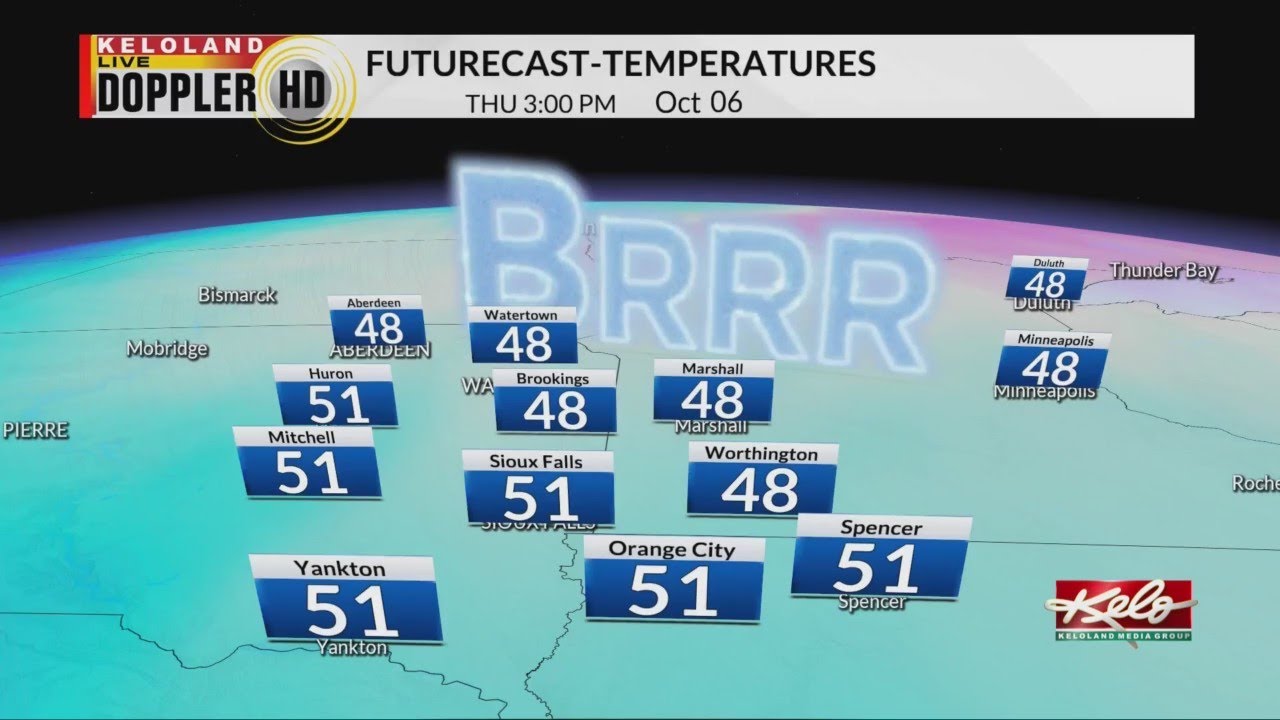 Temperatures in KELOLAND to cool next week - YouTube