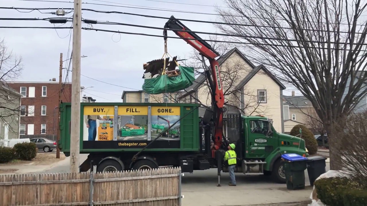 Dumpster in a Bag Bagster YouTube