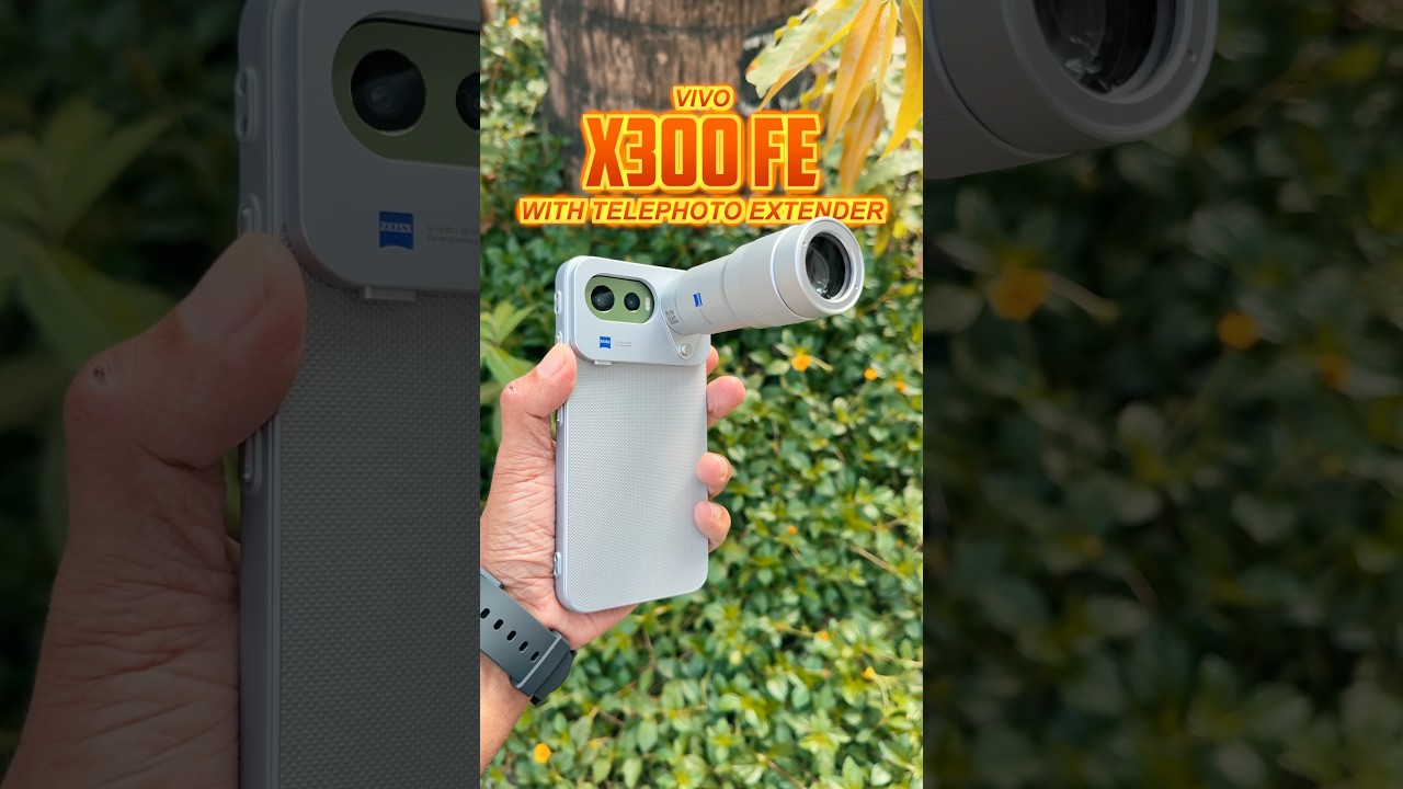 vivo X300 FE with Telephotos Lens Extender Unboxing and Hands-on 🔥🔥 #ytshorts #vivox300fe