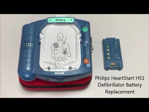 atomar importere solo Philips HeartStart HS1 Defibrillator Battery Replacement - YouTube