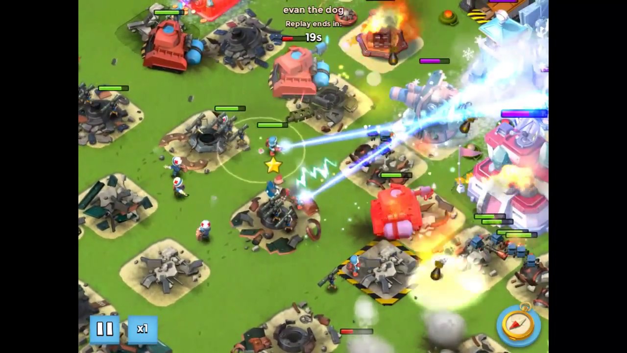 Cpt Everspark Close up action; Boom Beach Heroes