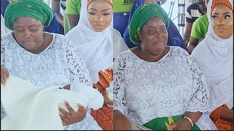Beautiful Moment Yomi Fabiyi's Mom carried her Cute Grandchild At His Son's Naming Ceremony